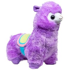 Мягкая милая плюшевая игрушка Альпака 35 см, фиолетовый Welly Well