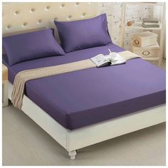 Простыня Nova Сатин, 220x240 см, фиолетовый