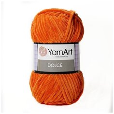 Пряжа YarnArt Dolce 100г. 120м (100% микрополиэстер) (778 рыжий) 2шт