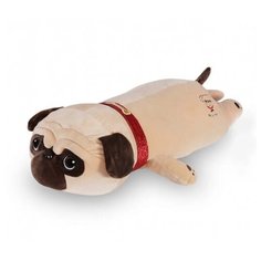 Мягкая плюшевая игрушка подушка лежачий Мопс, 80 см Welly Well