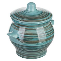 Горшок для запекания Борисовская керамика №5 с ручками, 0.5 л, 10.5 см