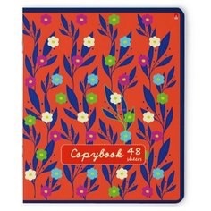 Тетрадь общая А5,48л,кл,скрепка цветочный калейдоскоп 5 видов 7-48-1054 5 штук Альт