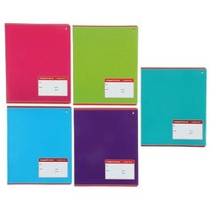 Тетрадь школьная А5,12л,крупн.клетка классика 5 цветов 7-12-009/4 15 штук Альт