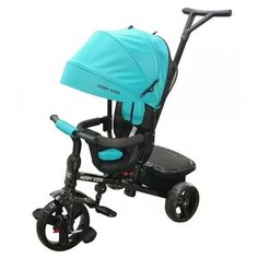 Велосипед 3кол. Rider 360, 10x8 EVA, бирюзовый Moby Kids