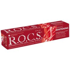 Зубная паста R.O.C.S. Волшебное отбеливание, мята, 74 г