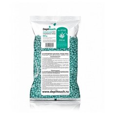 Depiltouch Film Depilatory Wax Aloe - Продвинутый пленочный воск, Алое в гранулах, 800 мл
