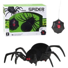 Игрушка для детей, робот, насекомое на радиоуправлении Паук "Черная вдова", на батарейках, двигает лапками, бархатистое покрытие, в/к 28*20*7,5 см Компания Друзей