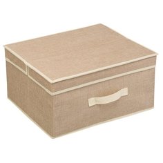 Короб для хранения "Лен" Д410 Ш350 В200, песочный Handy Home