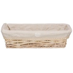 Корзина стеллажная "Полосочка", Д340 Ш150 В110, натуральный Natural House