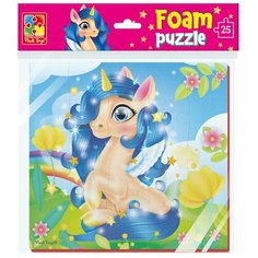 Мягкие пазлы Vladi Toys "Единорог" 25 элементов 23х21 см, VT1109-07