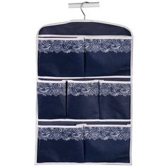 Кофр подвесной "Кружево", 7 карманов, Д600 Ш400, синий Handy Home