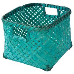 Корзина стеллажная "Изумрудное плетение", Д230 Ш230 В180, изумрудный Natural House