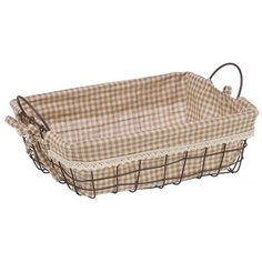 Корзина стеллажная прямоугольная с ручками "Решетка", Д330 Ш230 В110, коричневый Handy Home