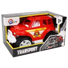 Игрушечная машинка пожарный автомобиль 35 см технок внедорожник в подарочной упаковке