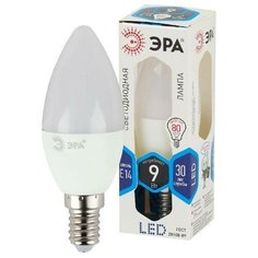 Лампа светодиодная B35-9w-840-E14 свеча 720лм ЭРА Б0027970 (упаковка 10 шт) ERA