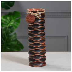 Ваза настольная "Инфинити", красная глина, 29 см 1165854