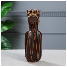 Ваза настольная "Оригами 2", красная глина, 28 см 1165850