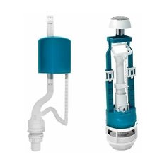 Арматура с переходной опорой хром кнопка, ниж.подводка, ИнкоЭр (И - СБкпм-НпрНРФ-А-М Р)