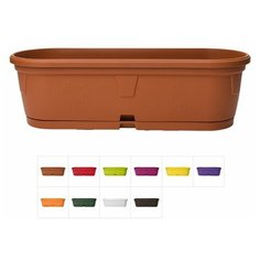 Ящик балконный для цветов Gerber (Гербера) 50x15 см с поддоном, DRINA (цвета в ассортименте) (10017)