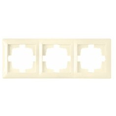 Рамка 3-местная бежевая, Стиль, BYLECTRICA (ЮЛИГ.735212.216 беже)