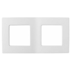 Рамка 2-местная белая, Мастер, BYLECTRICA (153х80х8,5 мм) (ЮЛИГ.735212.372)