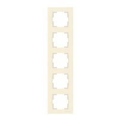 Рамка 5-ая вертикальная кремовая, RITA, MUTLUSAN (2220 800 2502)