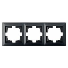Рамка 3-местная графит, Стиль, Bylectrica (ЮЛИГ.735212.216гр) (BYLECTRICA)