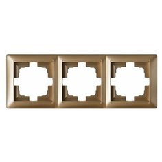 Рамка 3-местная бронза, Стиль, Bylectrica (ЮЛИГ.735212.216бр) (BYLECTRICA)