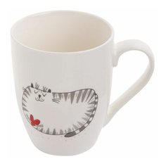 Кружка керамическая, 360 мл, Кот с сердечком, PERFECTO LINEA (30-301012)