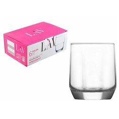 Набор стаканов для виски, 6 шт., 310 мл, серия Diamond, LAV (LV-DIA15F)