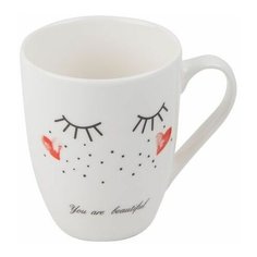 Кружка керамическая, 360 мл, You are Beautiful, PERFECTO LINEA (30-825515)