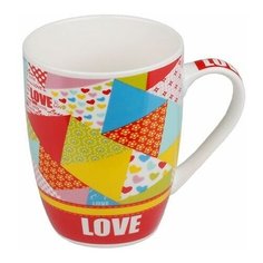 Кружка керамическая, 360 мл, Love-1, цвета, PERFECTO LINEA (30-825532)