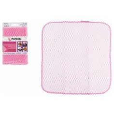 Салфетка кухонная для уборки без царапин Non-Scratch (Нон-Скрэтч) розовая, PERFECTO LINEA (размер: 30х29 см) (45-360002)