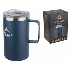 Термокружка, 550 мл, нержавеющая сталь, синяя, ARIZONE (27-253001)