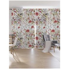 Шторы под лён Ambesonne "Мечтательная серенада", серия Oxford DeLux, 340х265 см Joy Arty