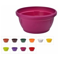 Кашпо мелкое Gerber (Гербера) d-30 cм, DRINA (цвета в ассортименте) (10215)