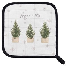 Прихватка Этель Happy New Year (5077893) белый/зеленый/черный