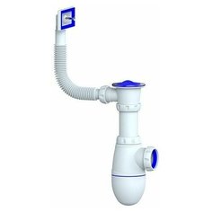 Сифон для кухни с прямоугольным переливом, Unicorn (B420)