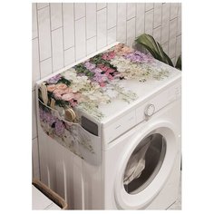 Органайзер для хранения "Весенняя сирень" на стиральную машину, 45x120 см Ambesonne