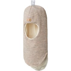 Шапка-шлем Kivat размер 2, бежево-серый меланж 12