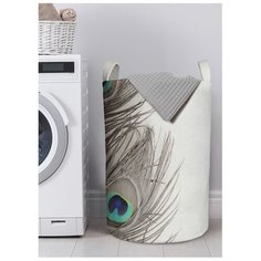 Корзина для хранения вещей JoyArty "Три пера павлина" 40x60 см, gaba-3785-L