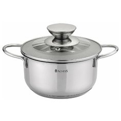 Кастрюля Agness 937-162, 1.45 л, стальной