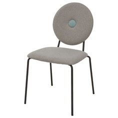 Стул BAROQUE (2 штуки) / Мокко, ткань, черный металлический каркас / М-Сити для кухни, для гостиной / M-City