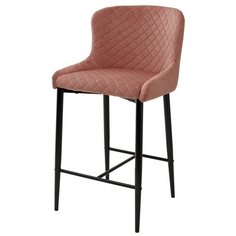 Полубарный стул ARTEMIS BLUVEL-52 PINK (2 штуки) / розовый, велюр, металлический каркас / стул М-Сити для кухни, для гостиной, для бара / М-City