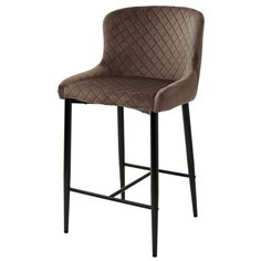 Полубарный стул ARTEMIS BLUVEL-38 LATTE (2 штуки) / Латте, велюр, металлический каркас / стул М-Сити для кухни, для гостиной, для бара / М-City