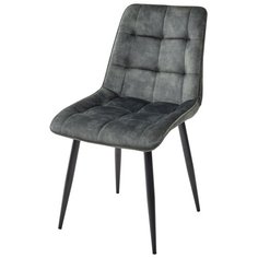 Стул CHIC (1 шт.) / античный болотный, велюр, черный металлический каркас / М-Сити для кухни, для гостиной / PK6015-21 (VBP221) / M-City