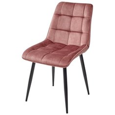 Стул CHIC (1 шт.) / античный брусничный, велюр, черный металлический каркас / М-Сити для кухни, для гостиной / PK6015-20 (VBP220) / M-City