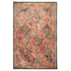 Тканный комнатный ковер 120х180 с эффектом искусственного состаривания Кавалли / 71 X Cleopatra