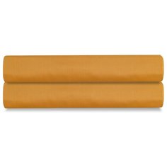 Простыня на резинке из сатина цвета шафрана из коллекции Wild, 200х200х30 см Tkano