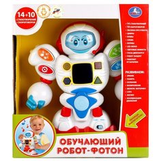 Интерактивная развивающая игрушка Умка Обучающий робот-фотон, белый